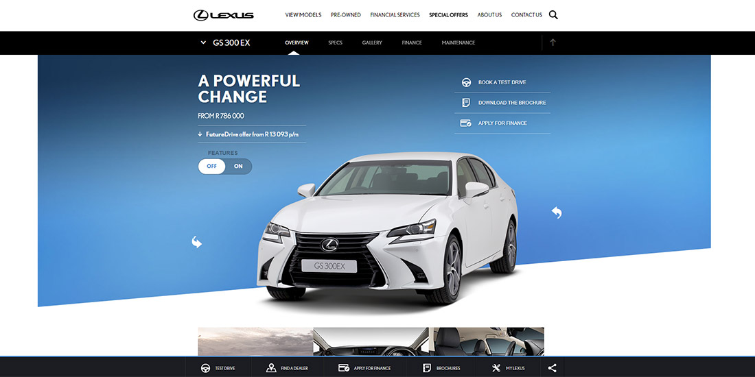 Lexus GS 300 EX Model Update | Banner