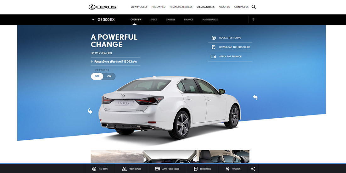 Lexus GS 300 EX Model Update | Banner rotated