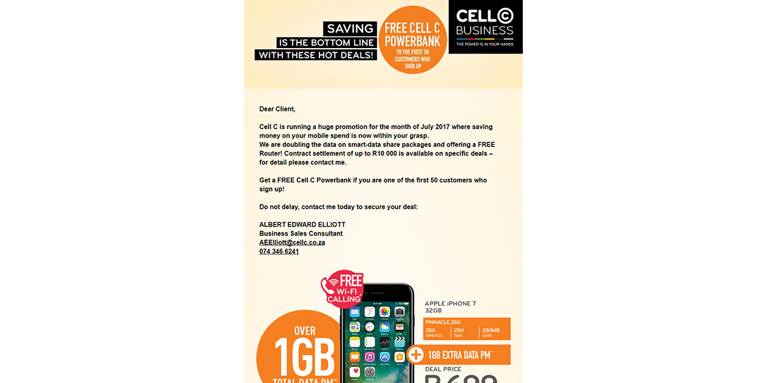 Cell C Emailers - Set 1 | Image 891