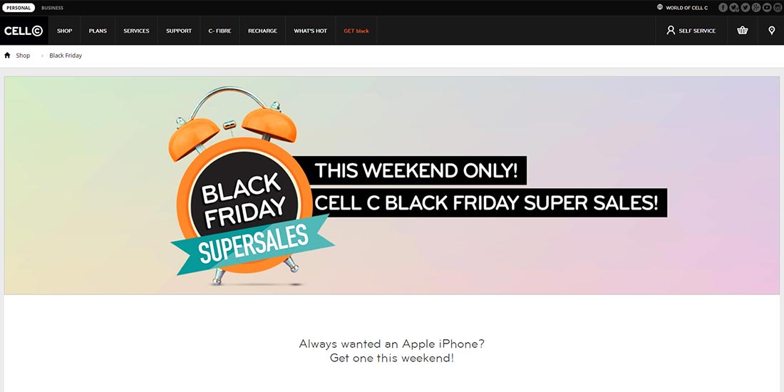 Cell C Black Friday 2017 | Image 915