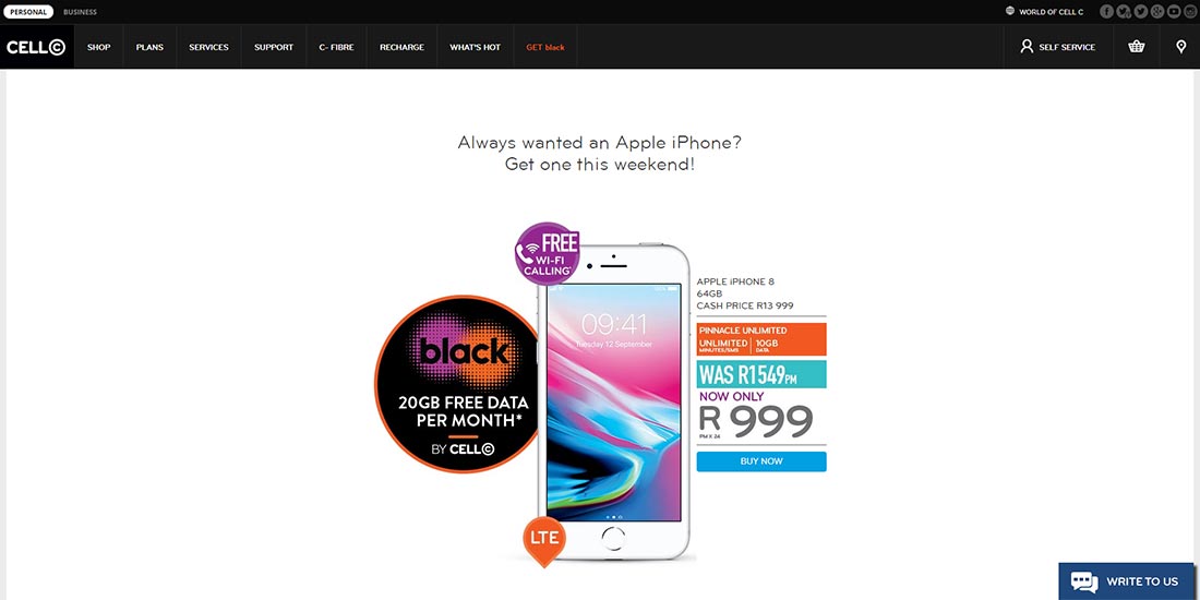 Cell C Black Friday 2017 | Image 916