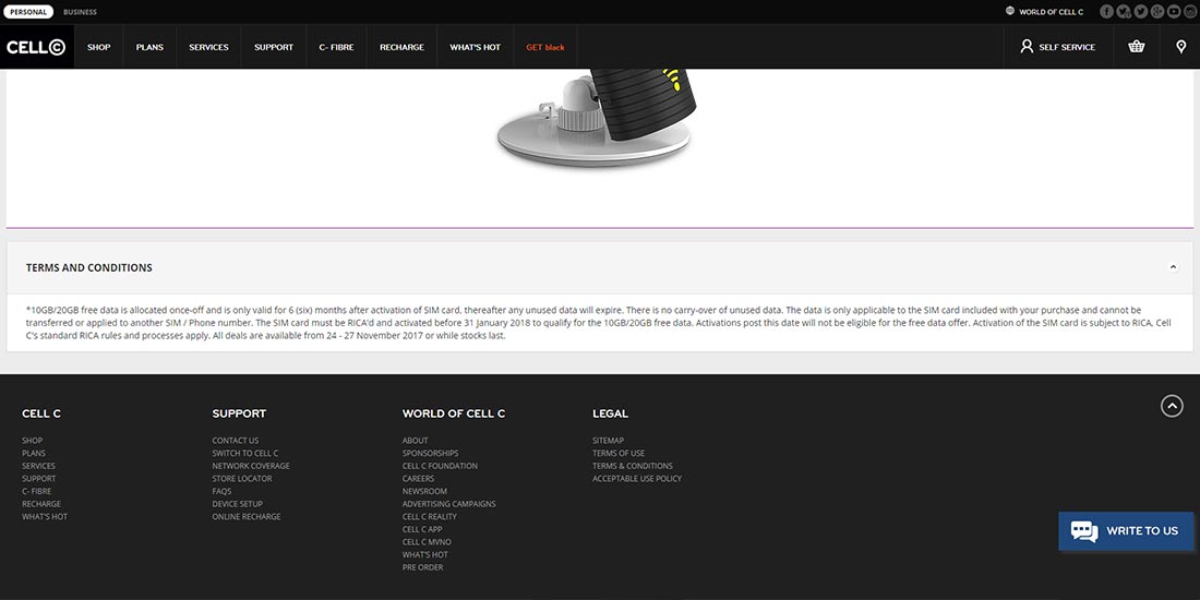 Cell C Black Friday 2017 | Image 920