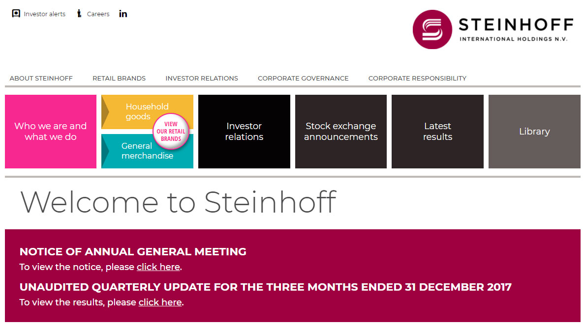 Steinhoff International | Image 967