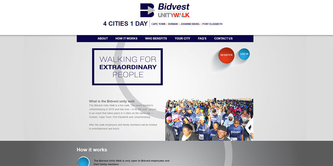 Bidvest Unity Walk | Banner